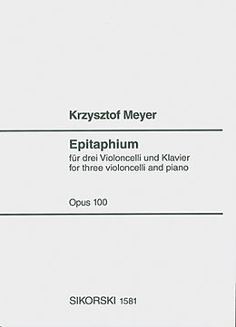 Krzysztof Meyer Notenblätter Epitaphium op.100