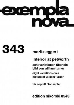 Moritz Eggert Notenblätter Interior st Petworth für 7 Instrumente