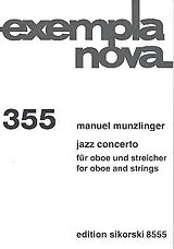 Manuel Munzlinger Notenblätter Jazz Concerto für Oboe und