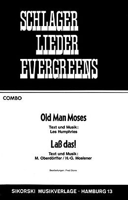 Jimmy Bilsbury Notenblätter Old Man Moses und Lass dasfür Combo