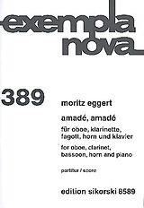 Moritz Eggert Notenblätter Amadé Amadé für Oboe, Klarinette