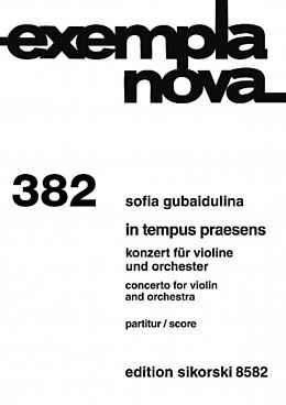 Sofia Gubaidulina Notenblätter Konzert (In tempus praesens)