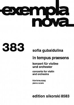 Sofia Gubaidulina Notenblätter In tempus praesens für Violine und
