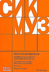 Mieczyslaw Weinberg Notenblätter Konzert op.104 für Klarinette und Orchester