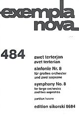 Awet Terterjan Notenblätter Sinfonie Nr.8 für 2 Soprane und Orchester