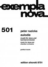 Peter Ruzicka Notenblätter Aulodie