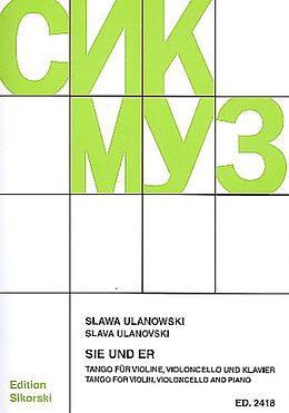 Slawa Ulanowski Notenblätter Sie und Er für Violine, Violoncello