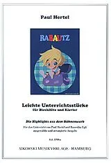 Paul Hertel Notenblätter Rabautz für Blockflöte und Klavier