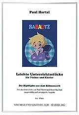 Paul Hertel Notenblätter Rabautz