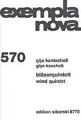 Gija (Kancheli) Kantscheli Notenblätter Quintett