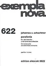 Johannes X. Schachtner Notenblätter Parafonia
