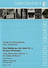 Dimitri Schostakowitsch Notenblätter 3 Stücke aus der Suite Nr.2 für Jazzorchester