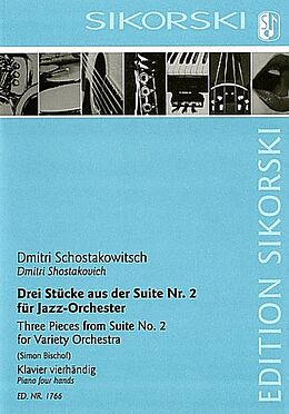 Dimitri Schostakowitsch Notenblätter 3 Stücke aus der Suite Nr.2 für Jazzorchester