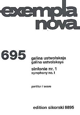 Galina Ustwolskaja Notenblätter Sinfonie Nr.1