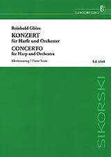 Reinhold Glière Notenblätter Konzert für Harfe und Orchester für Harfe
