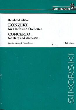 Reinhold Glière Notenblätter Konzert für Harfe und Orchester für Harfe