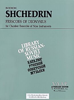 Rodion Konstantinov Shchedrin Notenblätter Frescoes of Dionysus for chamber ensemble of