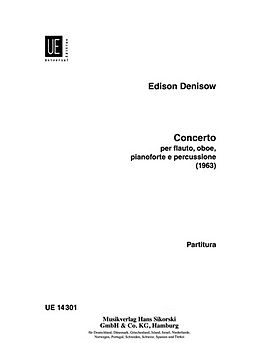 Edison Denissow Notenblätter Concerto für Flöte, Oboe, Klavier und