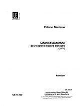 Edison Denissow Notenblätter Chant dautomne für Sopran und grosses