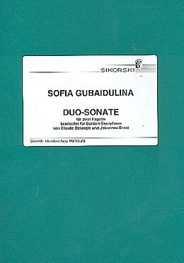 Sofia Gubaidulina Notenblätter Duo-Sonate