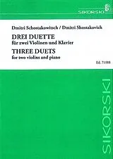 Dimitri Schostakowitsch Notenblätter 3 Duette