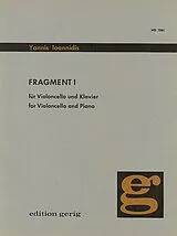 Yannis Ioannidis Notenblätter Fragment 1