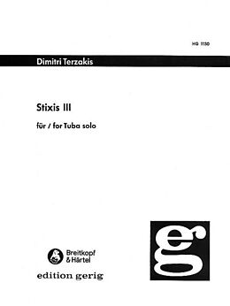 Dimitri Terzakis Notenblätter Stixis 3 (1974)