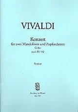 Antonio Vivaldi Notenblätter Konzert G-Dur für 2 Mandolinen