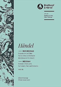 Georg Friedrich Händel Notenblätter Der Messias (in der Bearbeitung von Mozart)