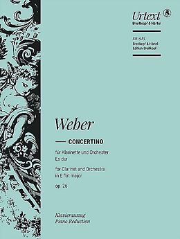 Carl Maria von Weber Notenblätter Concertino op.26