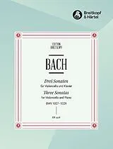 Johann Sebastian Bach Notenblätter 3 Sonaten BWV1027-1029