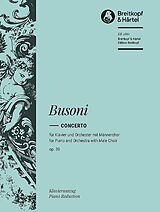 Ferruccio Busoni Notenblätter Konzert op.39