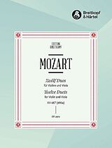 Wolfgang Amadeus Mozart Notenblätter 12 Duette KV487