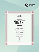 Wolfgang Amadeus Mozart Notenblätter 12 Duette KV487