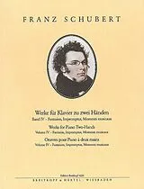 Franz Schubert Notenblätter Werke für Klavier Band 4