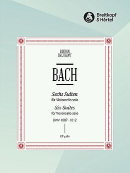 Johann Sebastian Bach Notenblätter 6 Suiten BWV1007-1012