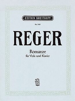 Max Reger Notenblätter Romanze G-Dur