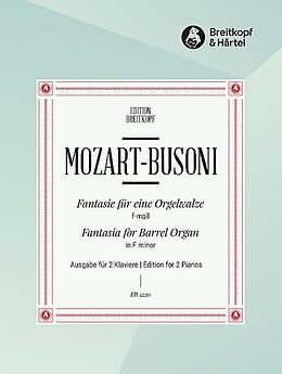 Wolfgang Amadeus Mozart Notenblätter Fantasie f-Moll