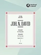 Johann Nepomuk David Notenblätter Sonate Werk 31 Nr.1