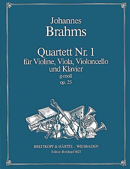 Johannes Brahms Notenblätter Quartett g-Moll Nr.1 op.25