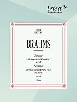Johannes Brahms Notenblätter Sonate e-Moll Nr.1 op.38