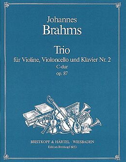 Johannes Brahms Notenblätter Klaviertrio C-Dur op.87,2