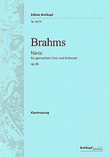 Johannes Brahms Notenblätter Nänie op.82