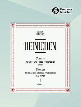 Johann David Heinichen Notenblätter Sonate c-Moll