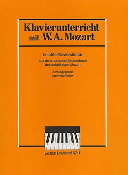 Wolfgang Amadeus Mozart Notenblätter Leichte Klavierstücke aus dem Londoner Skizzenbuch