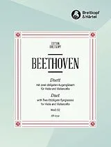 Ludwig van Beethoven Notenblätter Duett mit zwei obligaten Augengläsern