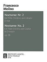 Francesco Molino Notenblätter Nocturne D-Dur Nr.2 op.38