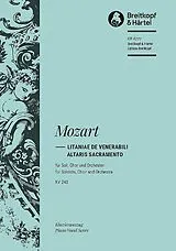 Wolfgang Amadeus Mozart Notenblätter Litaniae de venerabili altaris sacramento KV243