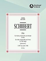 Franz Schubert Notenblätter Klaviertrio Es-Dur D897 op.post.148