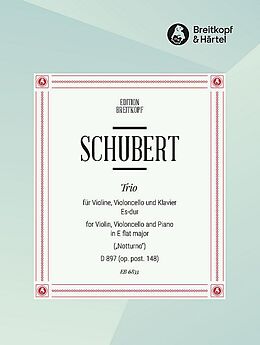 Franz Schubert Notenblätter Klaviertrio Es-Dur D897 op.post.148